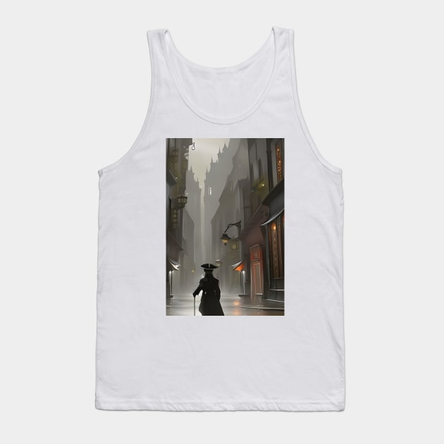 Mysterious cat Tank Top by Colin-Bentham